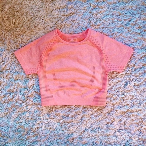 Orange vital seamless shorts set - Picture 2 of 4